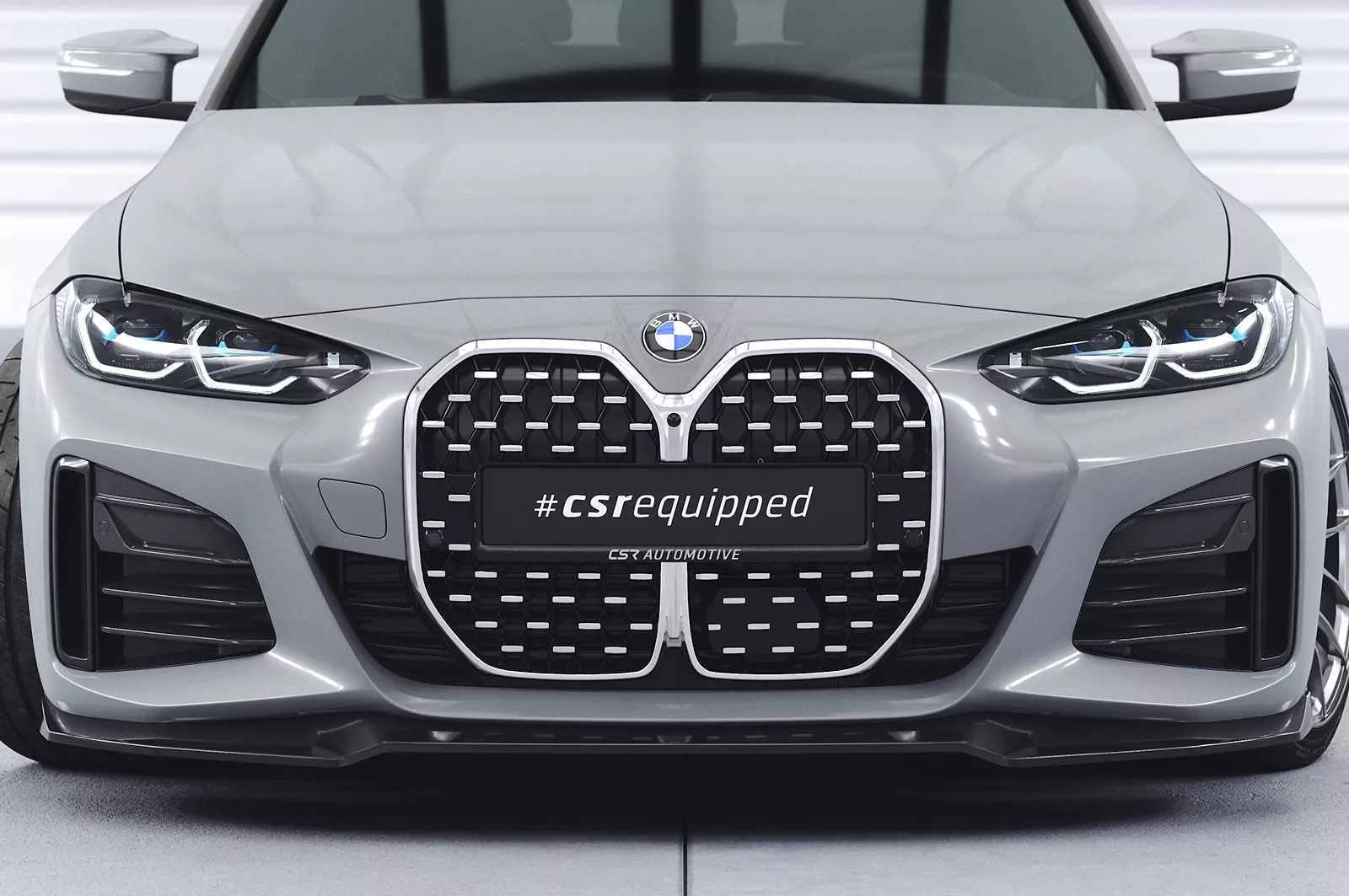 Cup-Spoilerlippe mit ABE für BMW 4er (G26) / i4 M-Paket CSL668 Schwarz Strukturiert