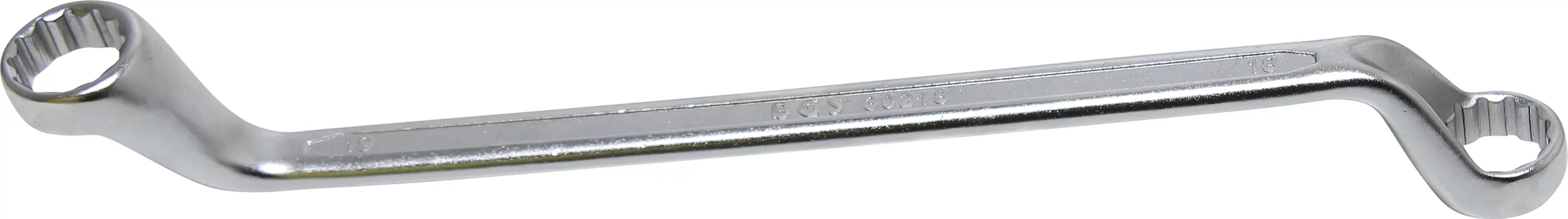 Doppel-Ringschlüssel | tief gekröpft | SW 13 x 17 mm