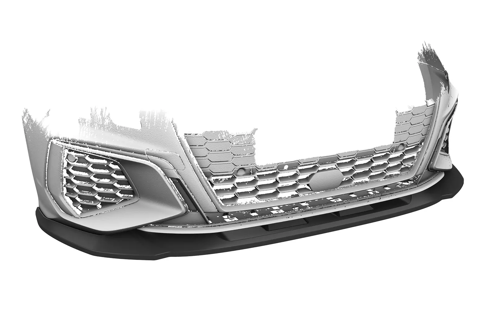 Cup-Spoilerlippe mit ABE für Audi A3 8Y S-Line / S3 8Y CSL483-M Carbon Look (matt)