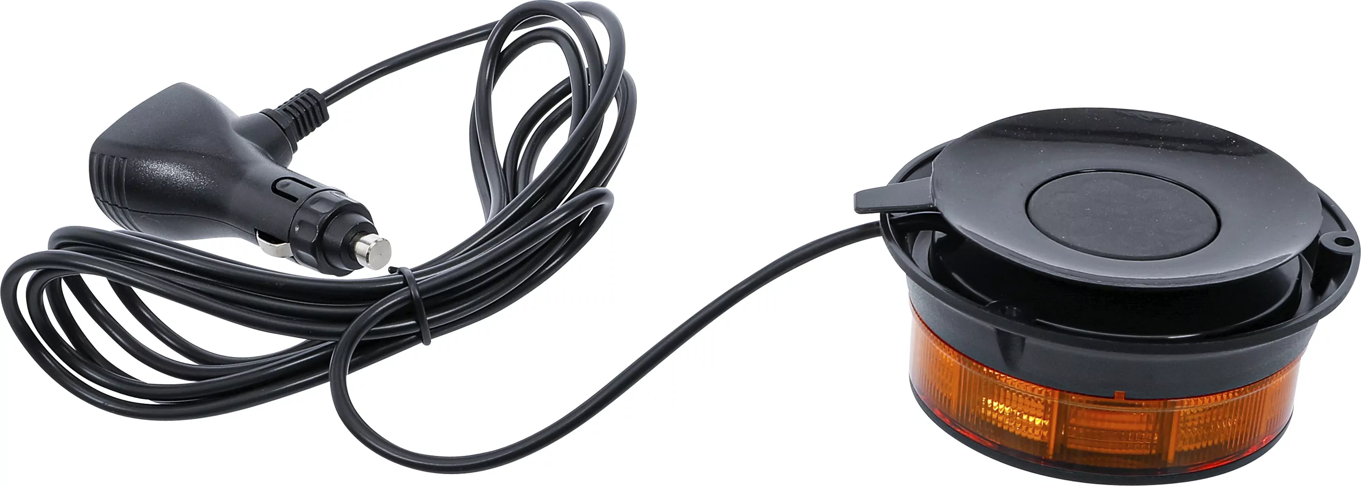 Rundumkennleuchte | gelb | mit Magnet | 12 V / 24 V | Ø 130 mm