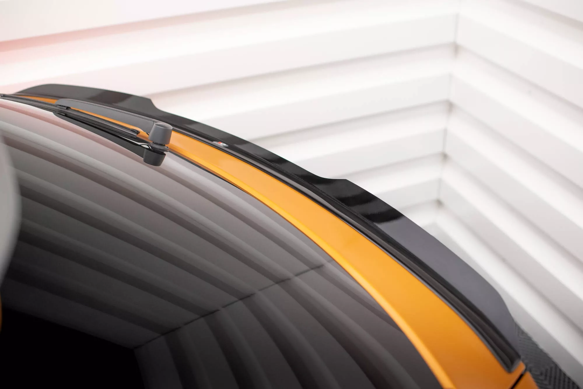 Spoiler CAP Passend Für V.2 Passend Für Audi Q8 S-line Schwarz Hochglanz Schwarz Hochglanz