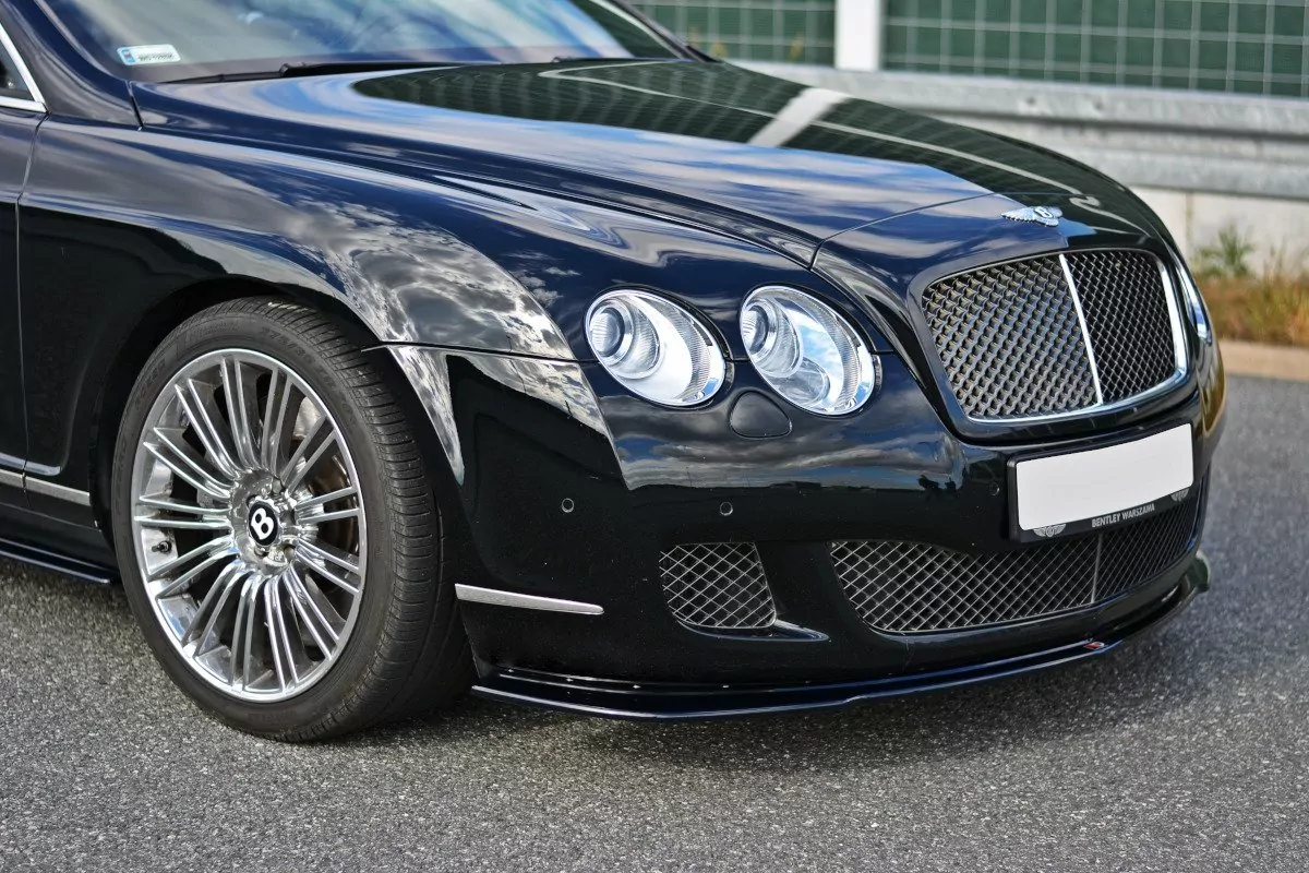 Front Ansatz Passend Für V.1 Passend Für BENTLEY CONTINENTAL GT Schwarz Hochglanz Schwarz Hochglanz