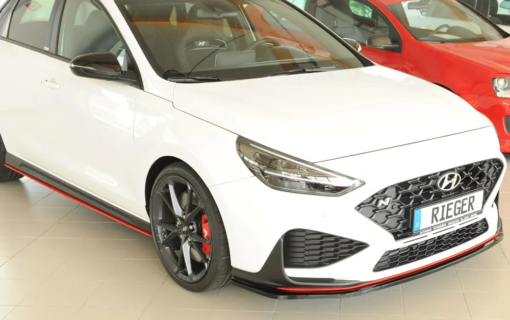 Rieger Spoilerschwert glanz schwarz für Hyundai i30 N  (PDE) 5-tür. (Schrägheck) 05.21- (ab Facelift)