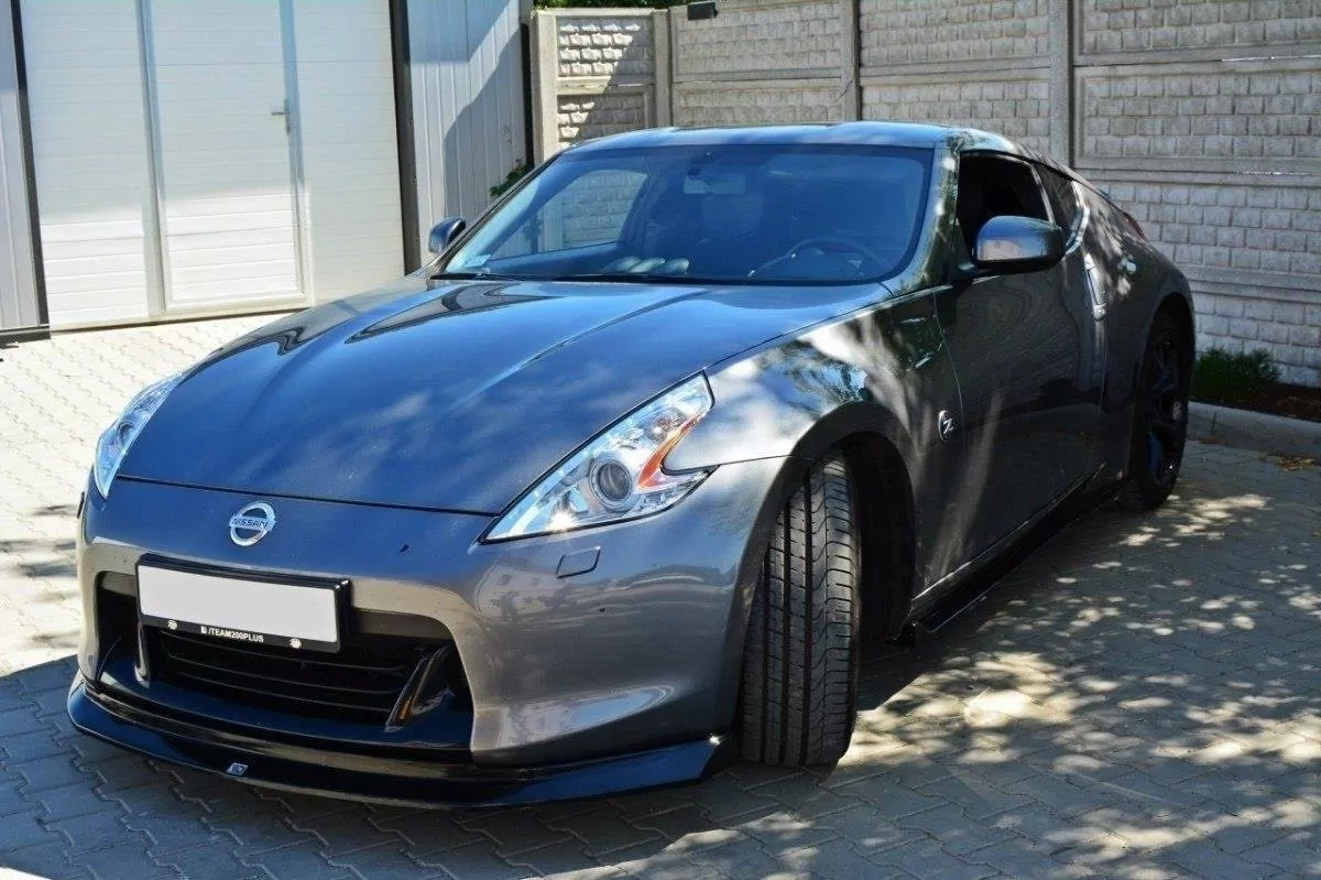 Front Ansatz Passend Für Passend Für Nissan 370Z Schwarz Hochglanz Schwarz Hochglanz