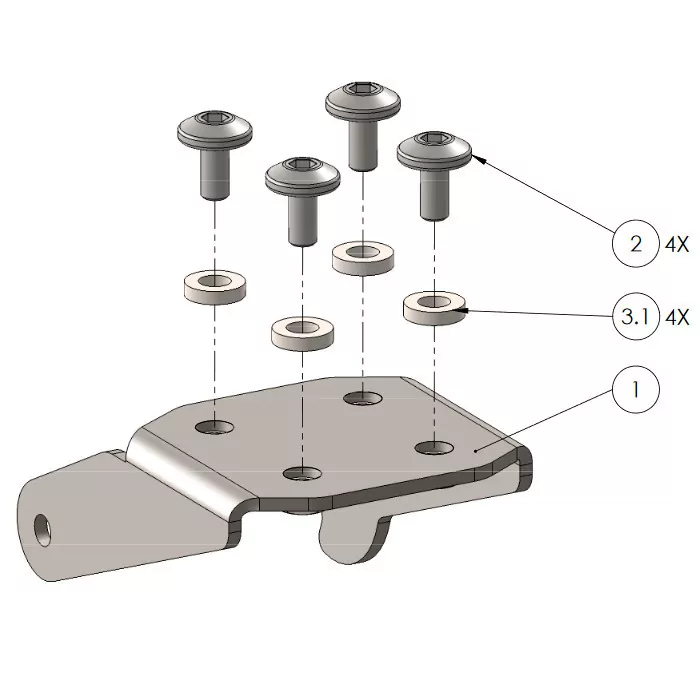 Kennzeichenhalter | KAWASAKI Ninja / Z125 | 19-20 verstellbar | schwarz | inkl. Reflektorhalter