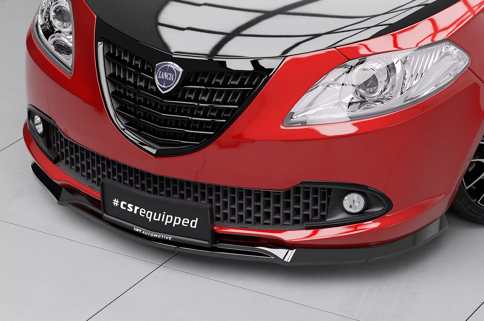 Cup-Spoilerlippe mit ABE für Lancia Ypsilon (846) CSL792 Schwarz Strukturiert