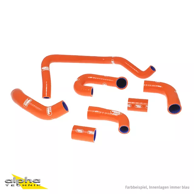 SAMCO SPORT Siliconschlauch Kit orange für KTM 990 Super Duke R Modelljahr 2008-2014
