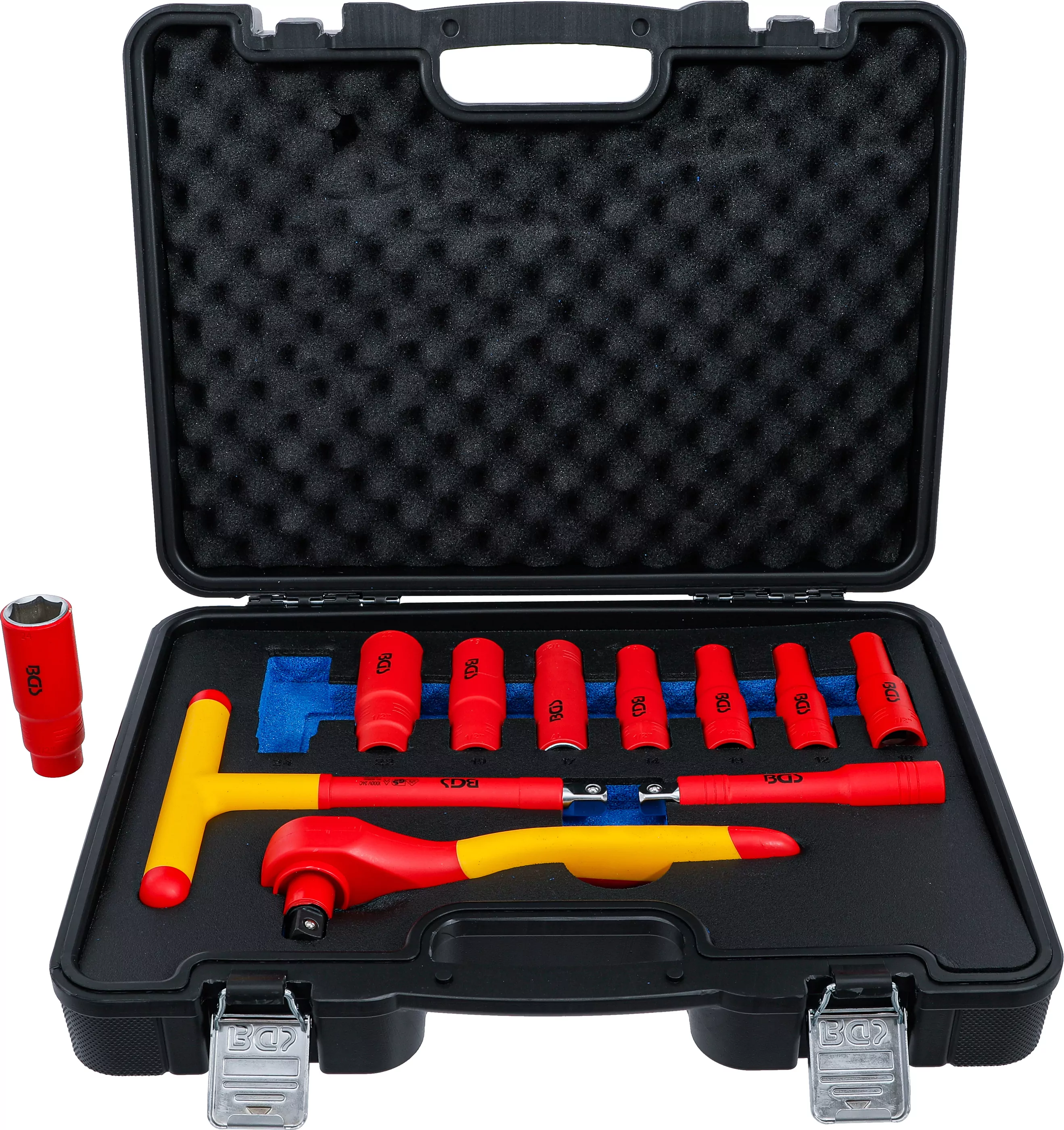 VDE-Steckschlüssel-Satz | Antrieb 12,5 mm (1/2") | SW 10 - 24 mm | 11-tlg.