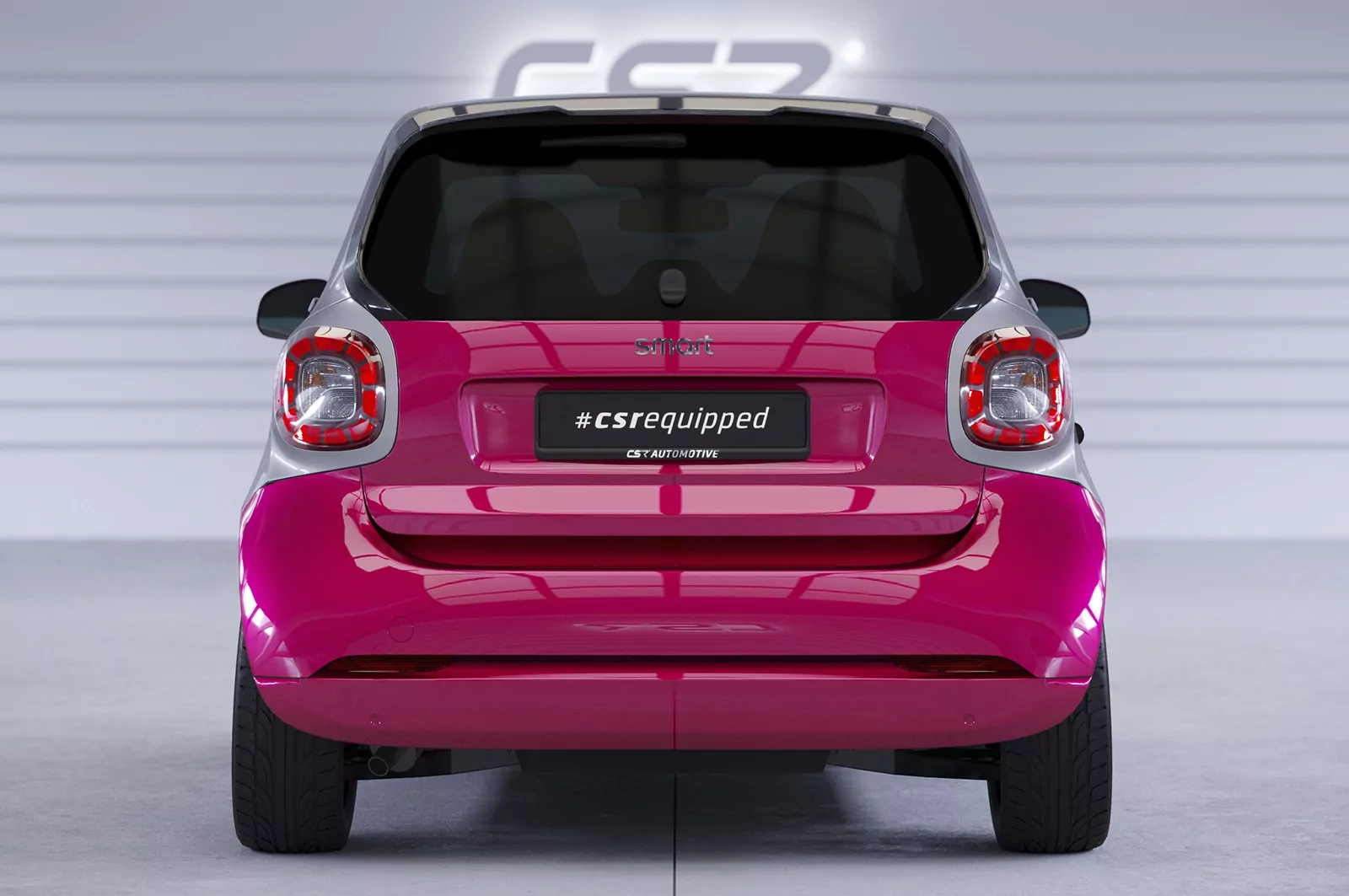 Heckflügel mit ABE für Smart Fourtwo (453) HF815 Strukturiert (schwarz matt)