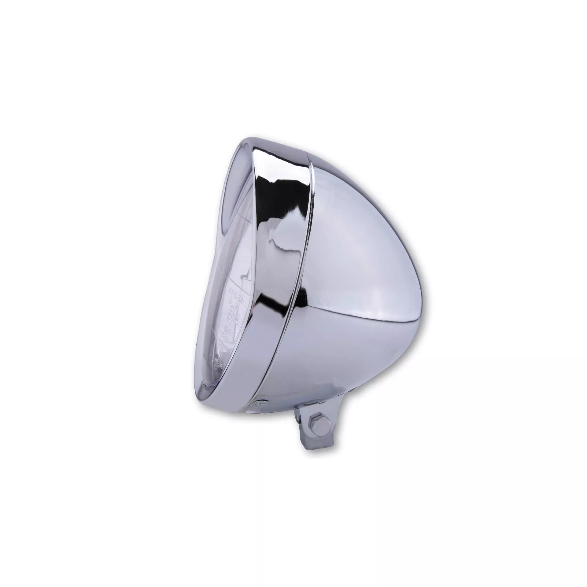 HIGHSIDER smart 6 1/2 Zoll Scheinwerfer Cruiser Chrom Mit Schirm, E-geprüft (1Stck)