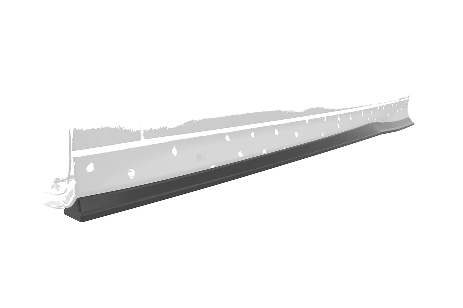 Seitenschweller für Ford Focus MK3 ST/ST-Line SS489 Schwarz Strukturiert
