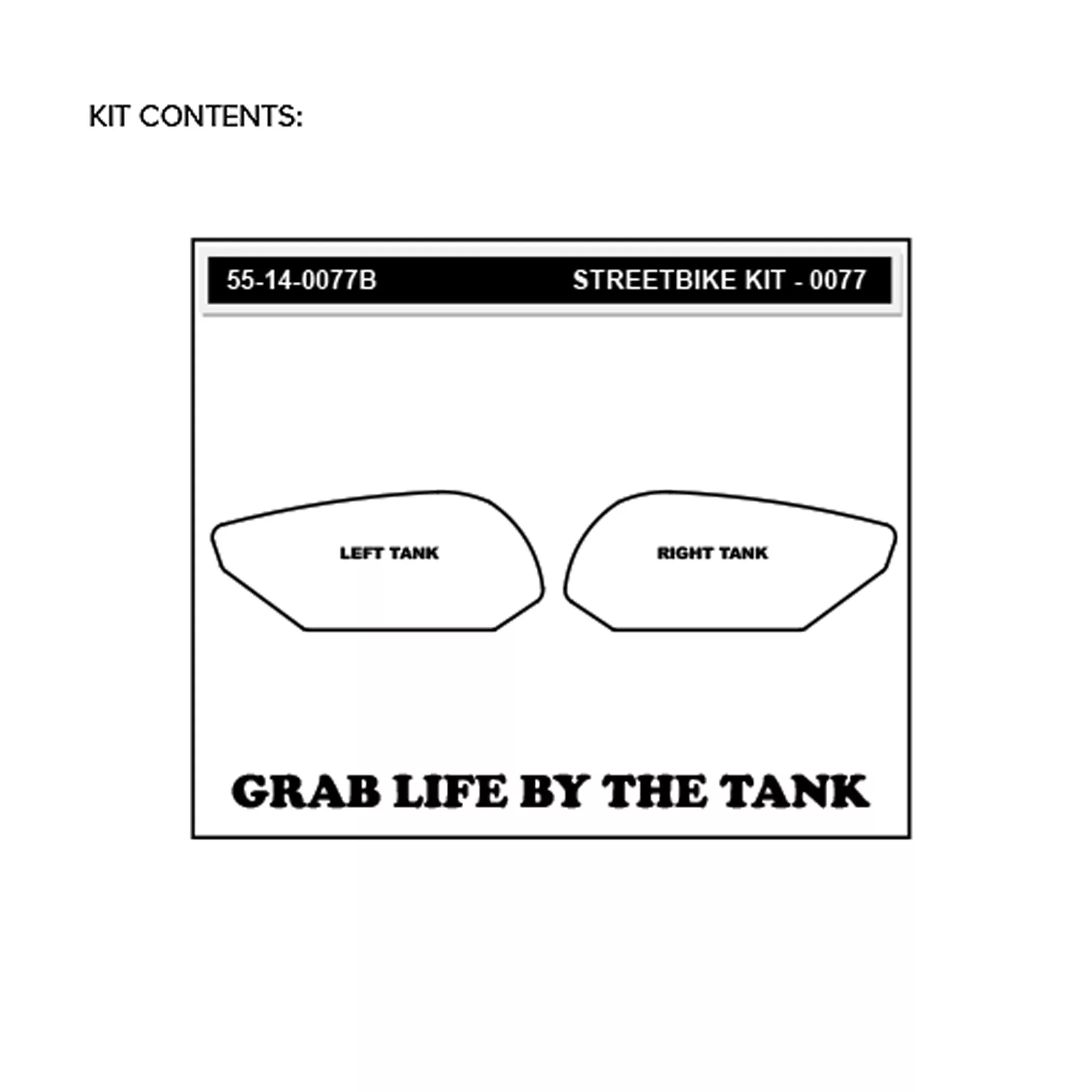 Stompgrip Traction Pad Icon für Triumph Street Triple 675 / R 08-12 Schwarz