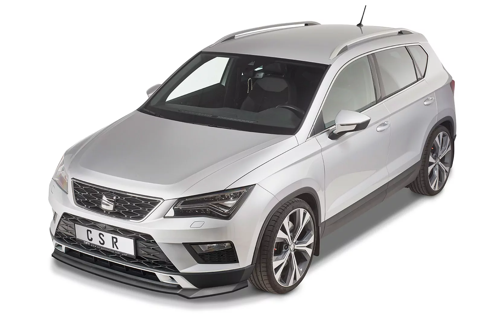 Cup-Spoilerlippe mit ABE für Seat Ateca (Typ 5FP, KH7) CSL567 Schwarz Strukturiert