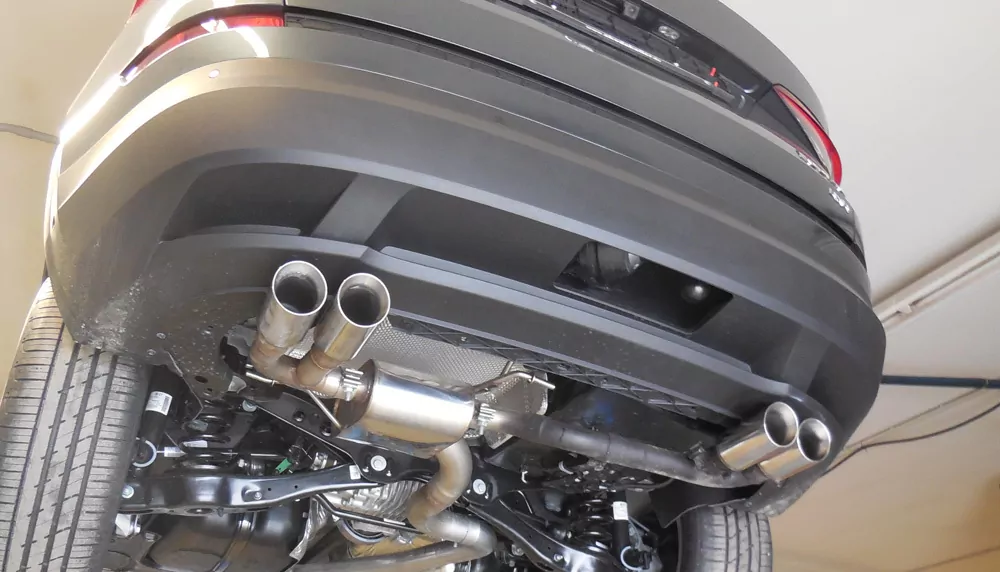 Skoda Kodiaq 4x4  Endschalldämpfer quer - 2x80 Typ 25 rechts/links - Endrohre unter der Stoßstange