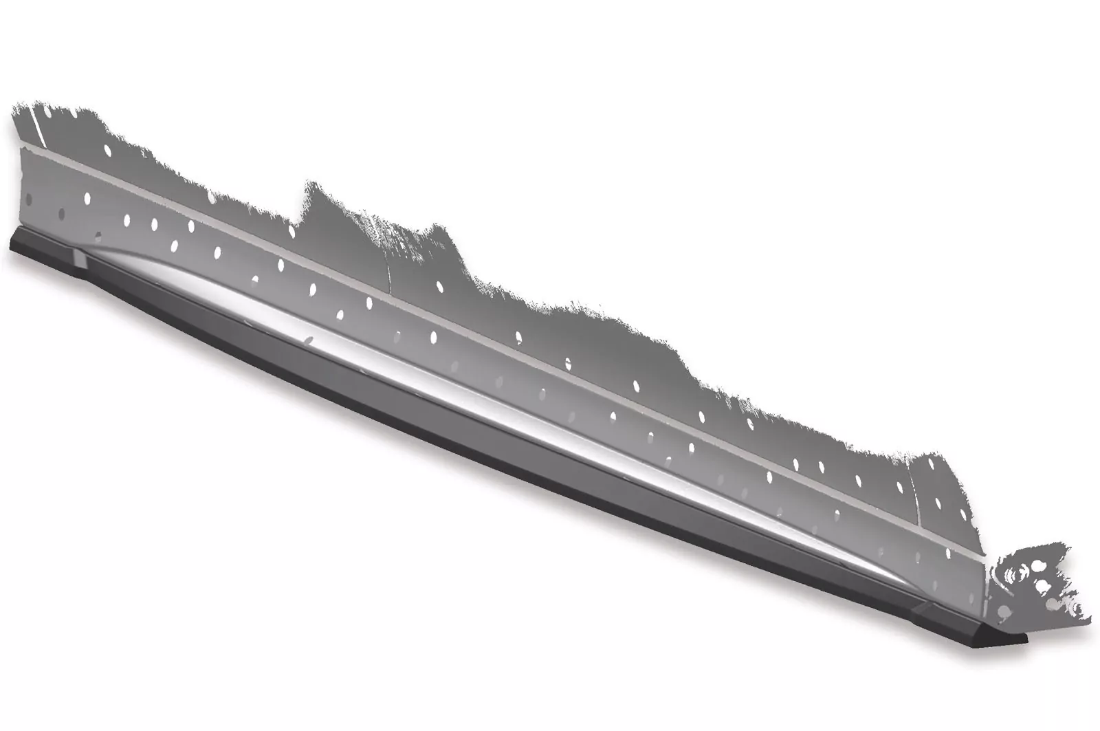 Seitenschweller für Mercedes Benz CLA C118 / X118 AMG-Line Lackierfreundlich (schwarz matt)