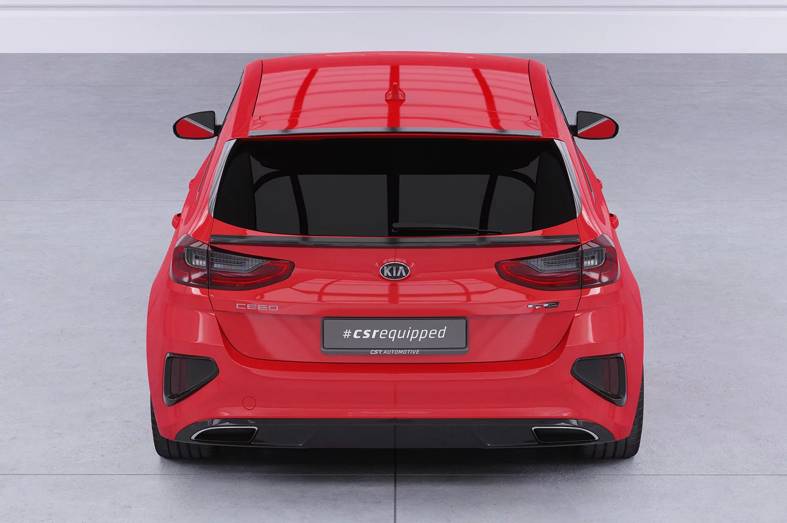 Heckflügel mit ABE für Kia Ceed (CD) HF658 Strukturiert (schwarz matt)