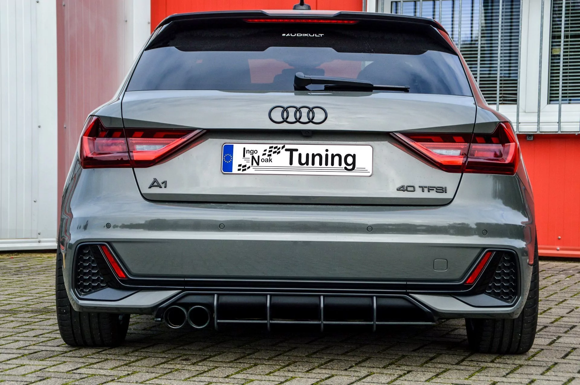 Gefräster Heckansatz für Audi A1 GB Sportback S-Line ab Bj.2018-