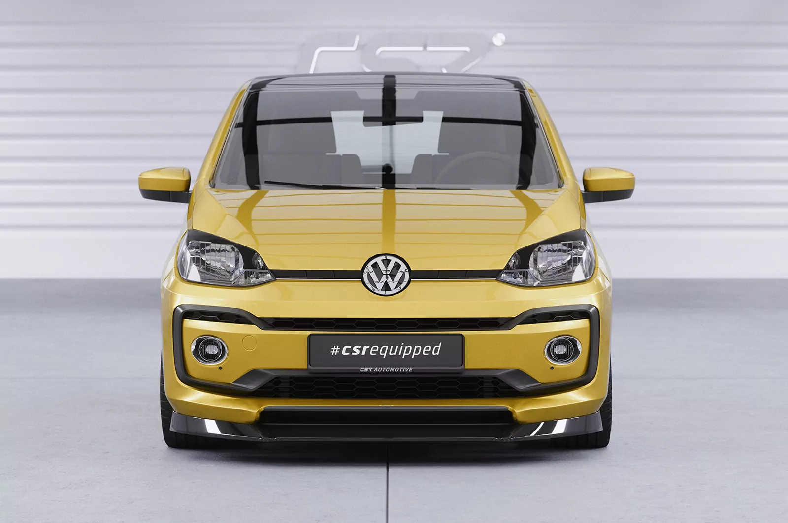 Cup-Spoilerlippe mit ABE für VW up! CSL353 Strukturiert (schwarz matt)