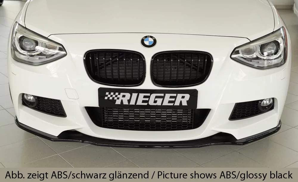Rieger Spoilerschwert für BMW 1er F20  (1K4) | Lim. / 4-tür. 09.11-03.2015 (bis Facelift) für orig. M-Paket-Frontschürze
