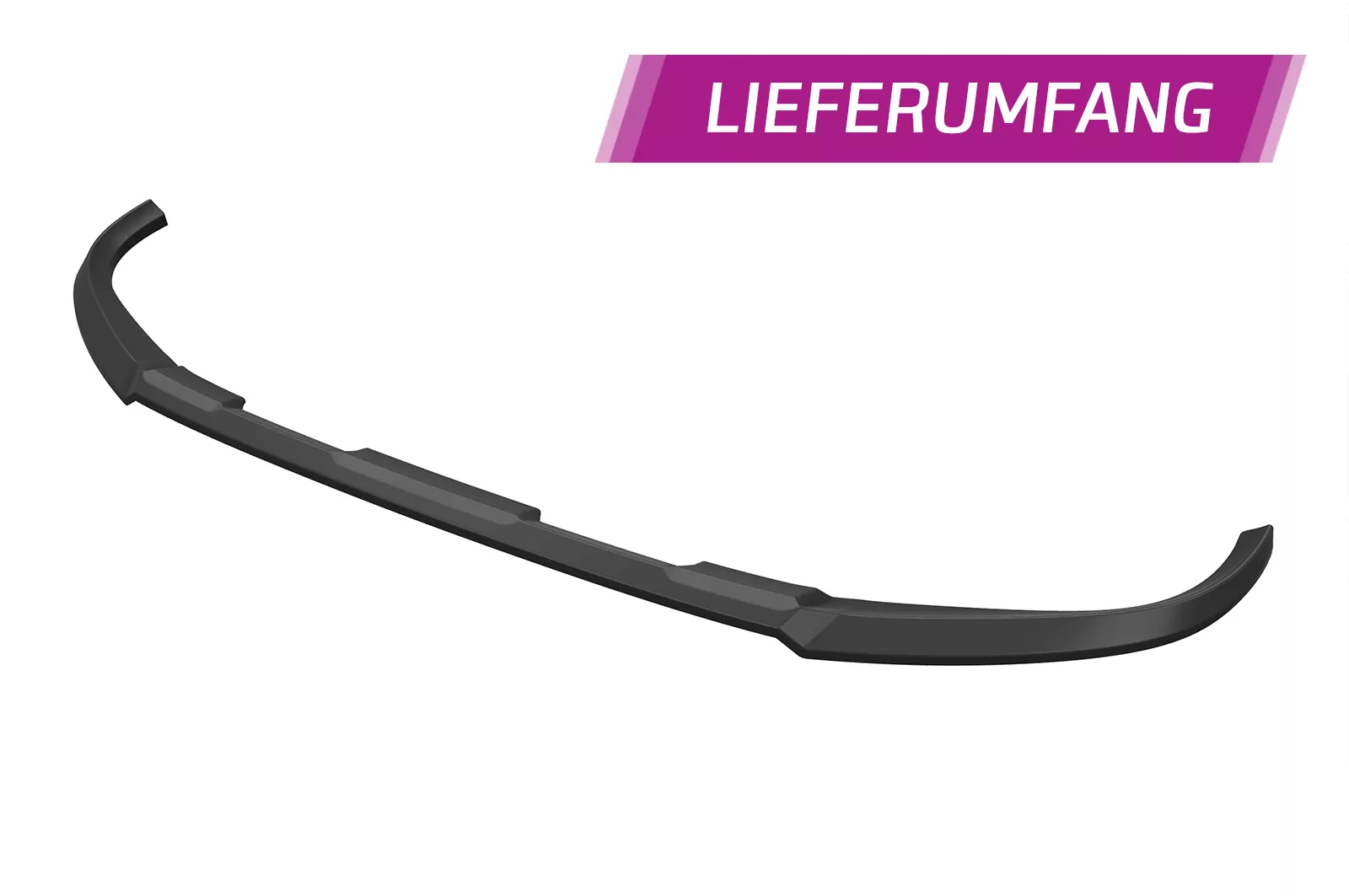 Cup-Spoilerlippe mit ABE für Audi Q2 (GA) CSL580 Schwarz Strukturiert