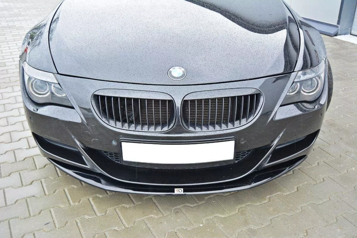 Front Ansatz Passend Für V.1 Passend Für BMW M6 E63 Schwarz Hochglanz Schwarz Hochglanz