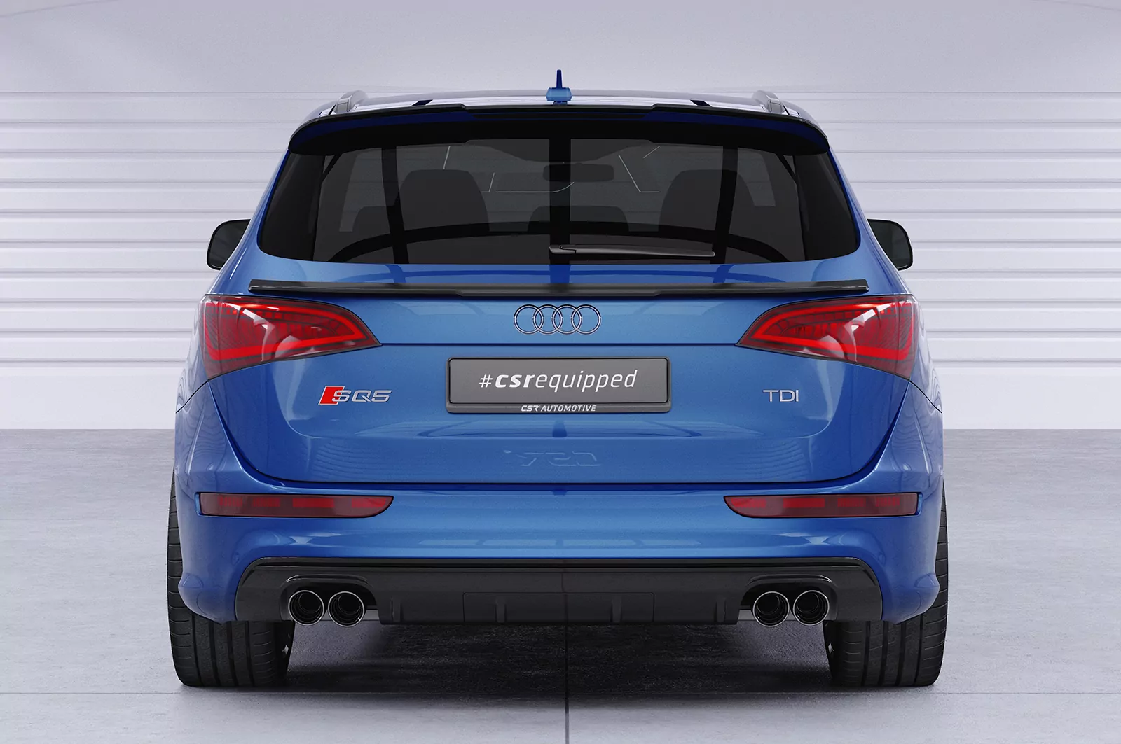 Heckflügel mit ABE für Audi Q5/SQ5 (Typ 8R) HF810 Strukturiert (schwarz matt)