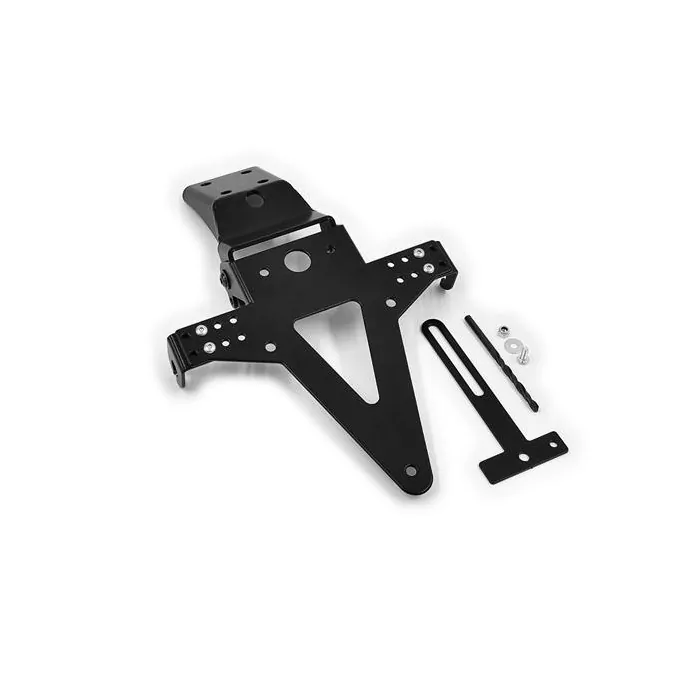 Kennzeichenhalter Yamaha R1, Bj. 07-08, Verstellbar, Schwarz, Inkl. Reflektorhalter