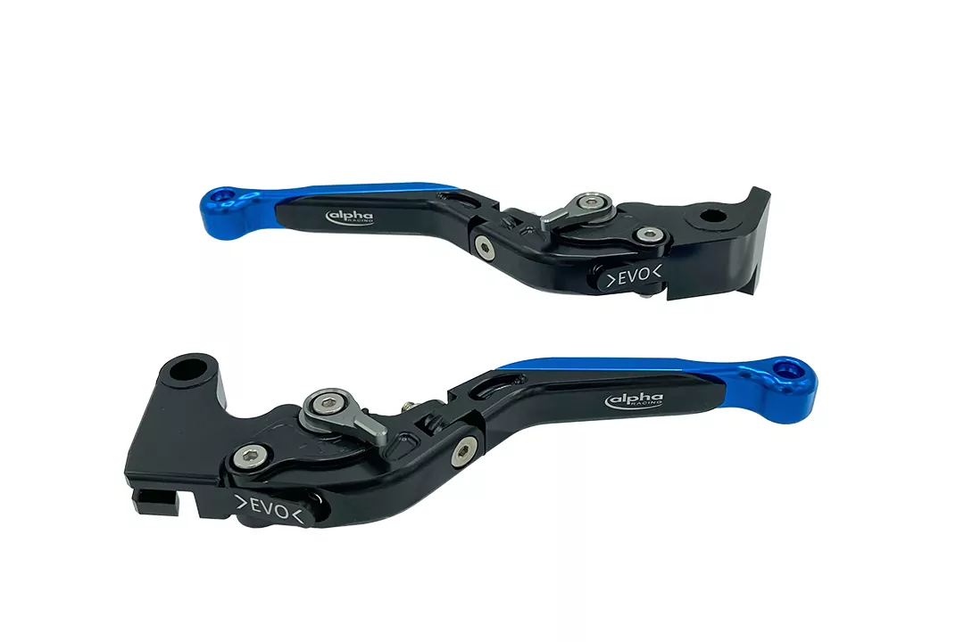 Farbiges Endstück für Hebel EVO by ALPHA RACING Aluminium blau