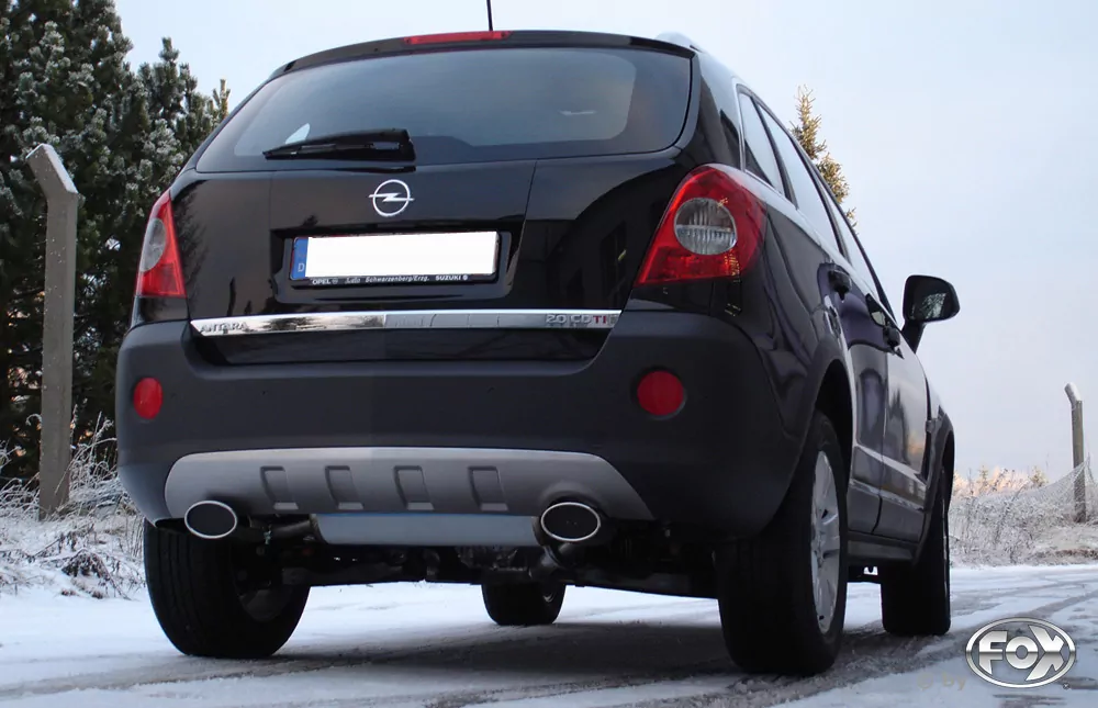 Opel Antara  Endschalldämpfer quer Ausgang rechts/links - 140x90 Typ 33 rechts/links