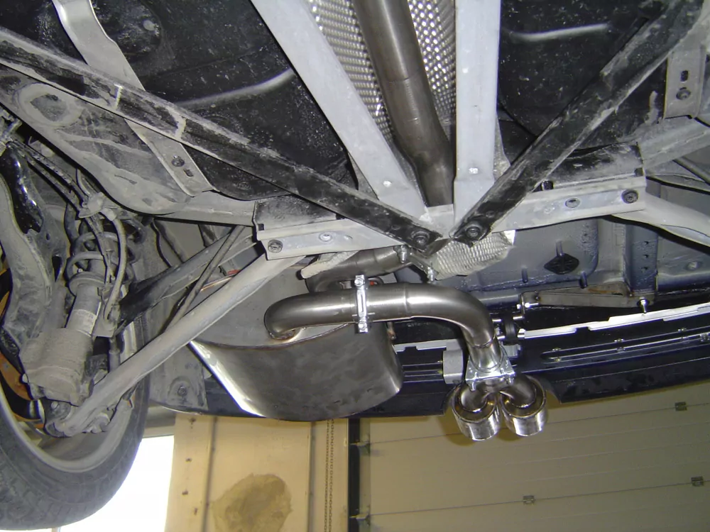 Mini Cooper Cabrio R52  Endschalldämpfer Ausgang mittig - 2x76 Typ 13