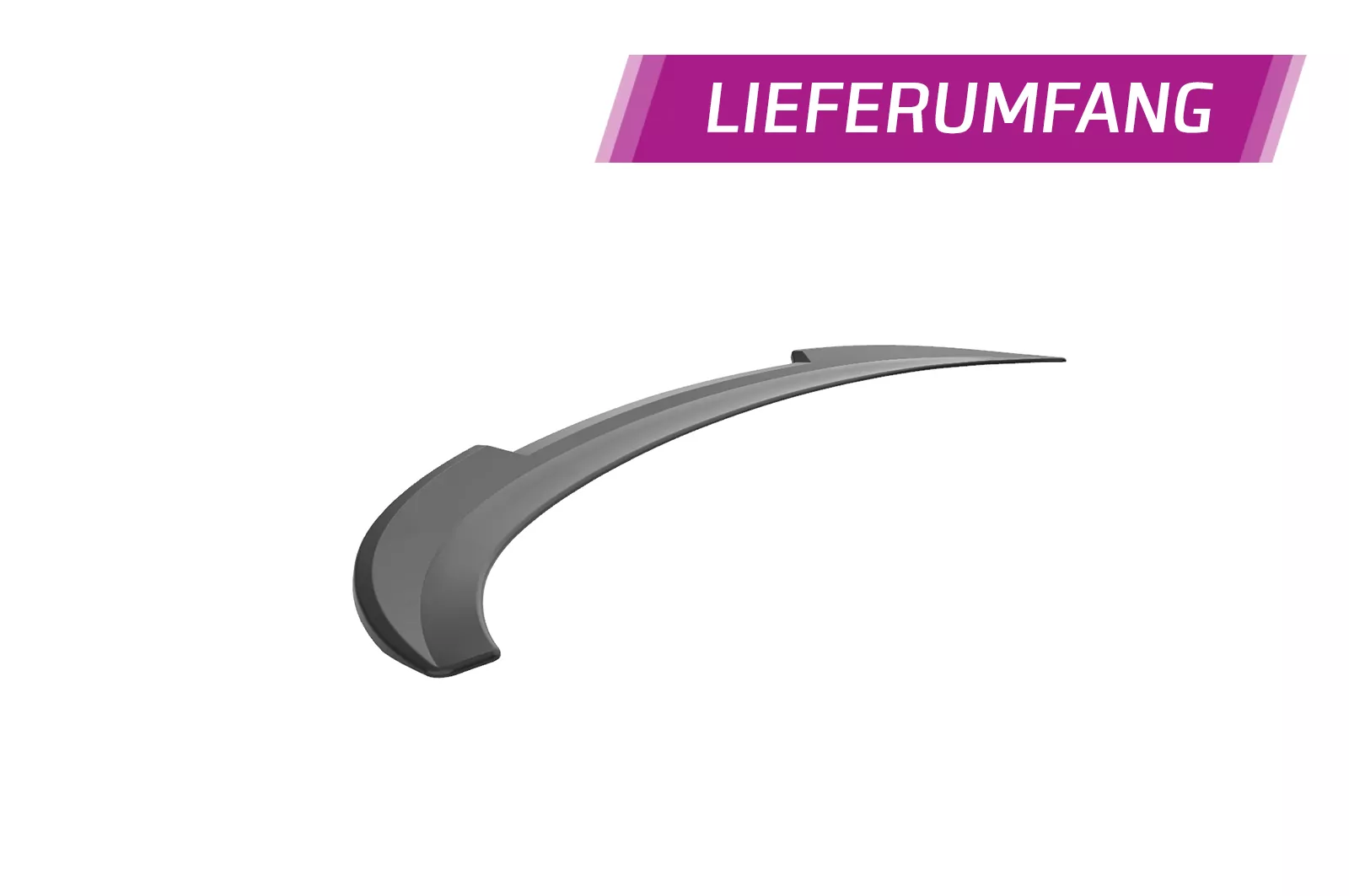 Heckflügel mit ABE für BMW 6er F12/F13 HF891 Schwarz Strukturiert