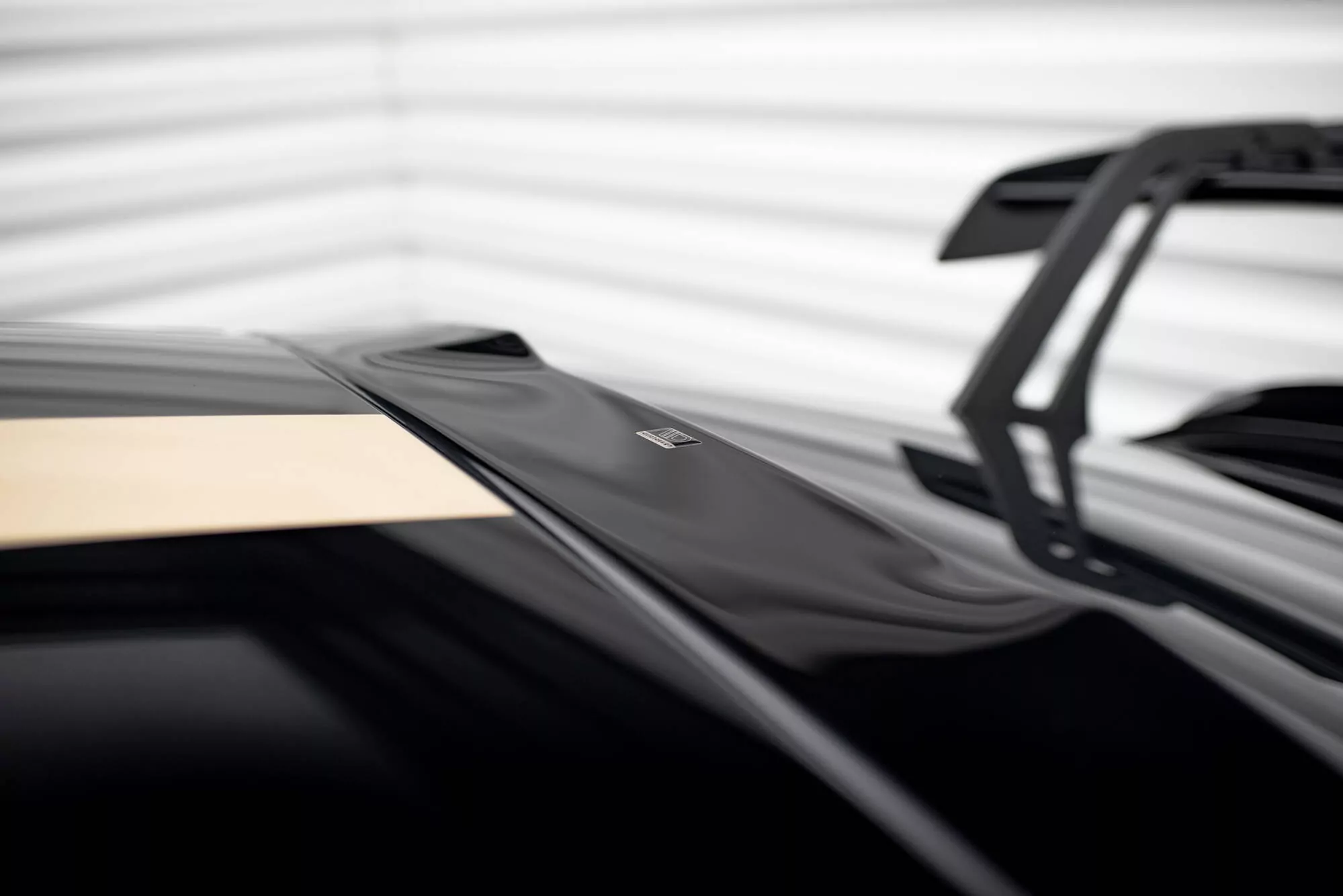 Heckscheiben Spoiler Für Porsche 911 992 GT3 Schwarz Hochglanz