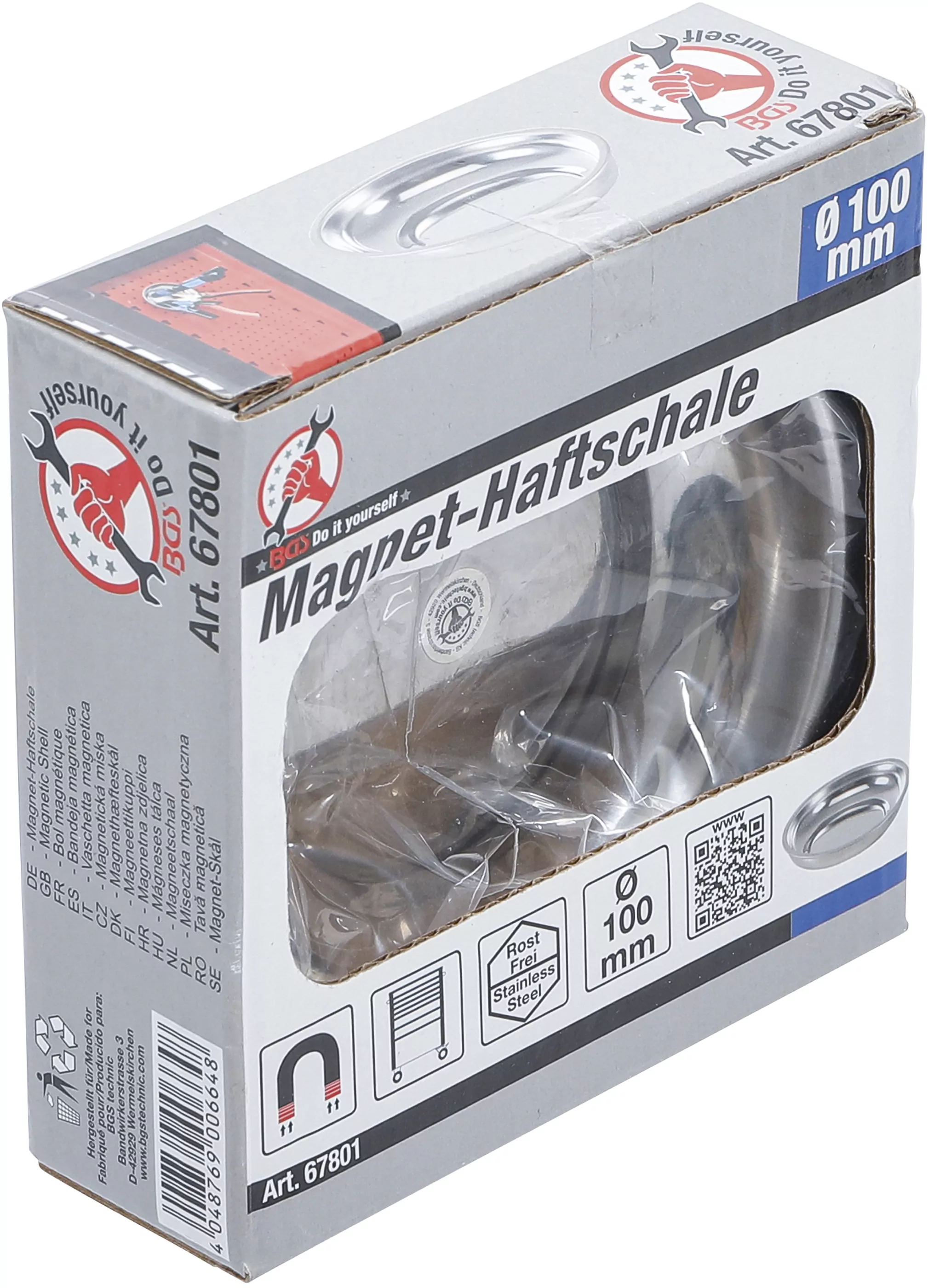 Magnet-Haftschale | Edelstahl | Ø 100 mm