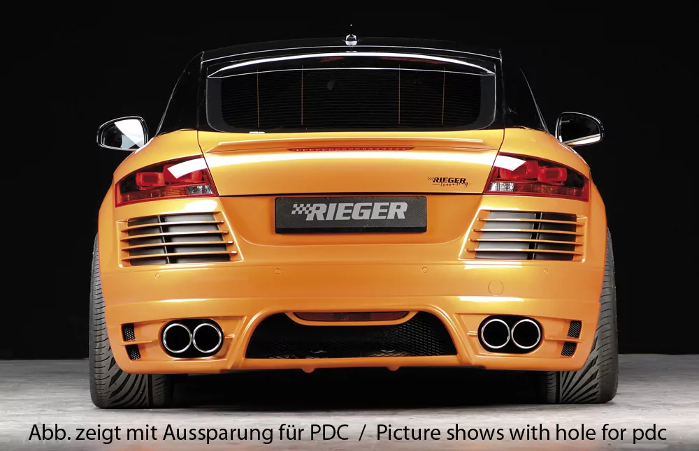 Rieger Heckschürze für Audi TT (8J) - Roadster 09.06- carbon optik