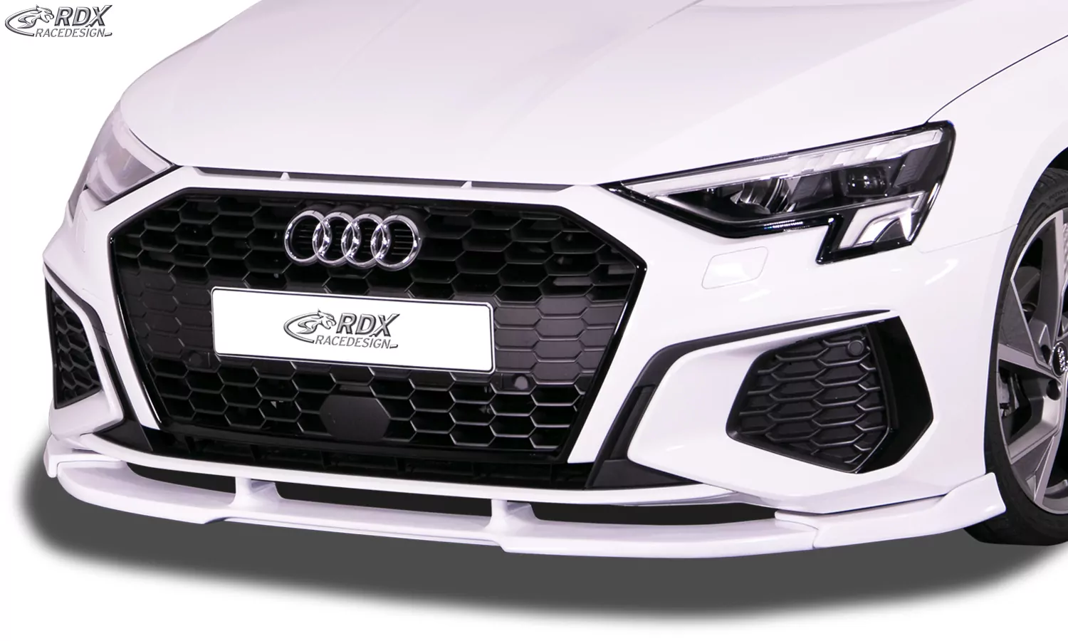 RDX Frontspoiler VARIO-X für AUDI A3 8Y S-Line & S3 Frontlippe Front Ansatz Vorne Spoilerlippe