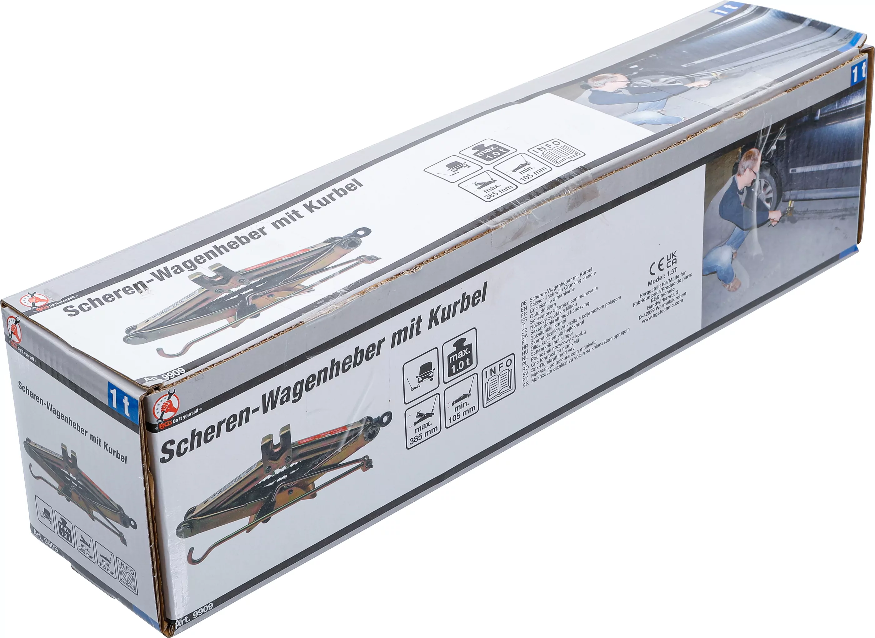 Scheren-Wagenheber mit Kurbel | 1 t