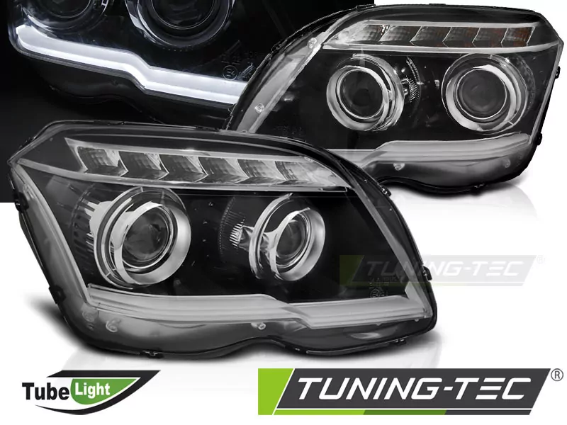 HEADLIGHTS TUBE LIGHT BLACK fits MERCEDES GLK X204 06.08-08.12