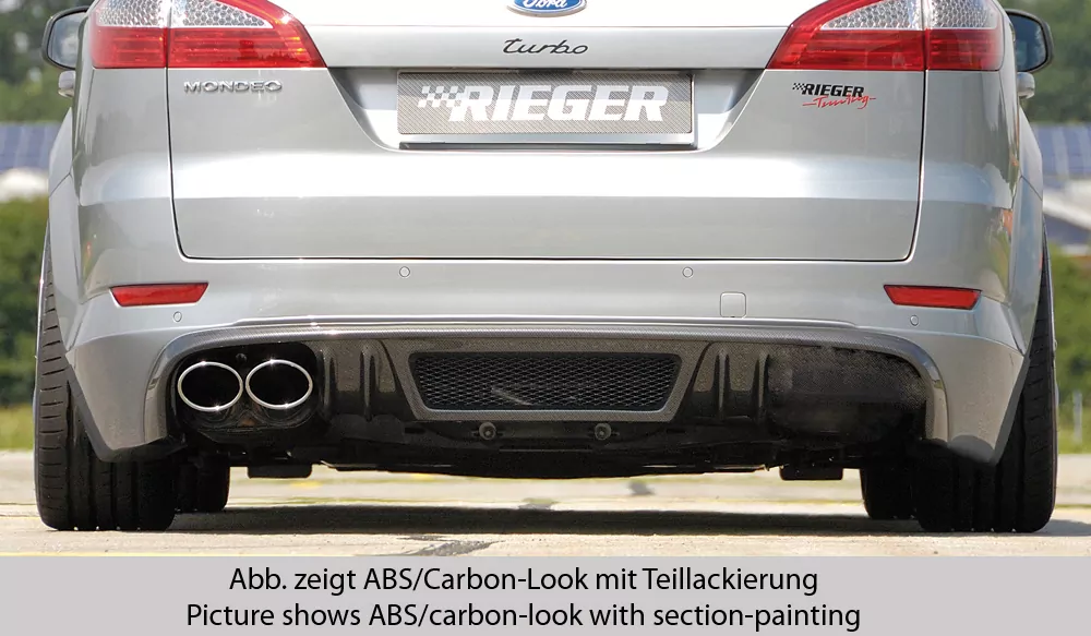 Rieger Heckschürzenansatz SG-Design für Ford Mondeo (BA7) - Turnier 03.07-09.10 (bis Facelift) carbon optik