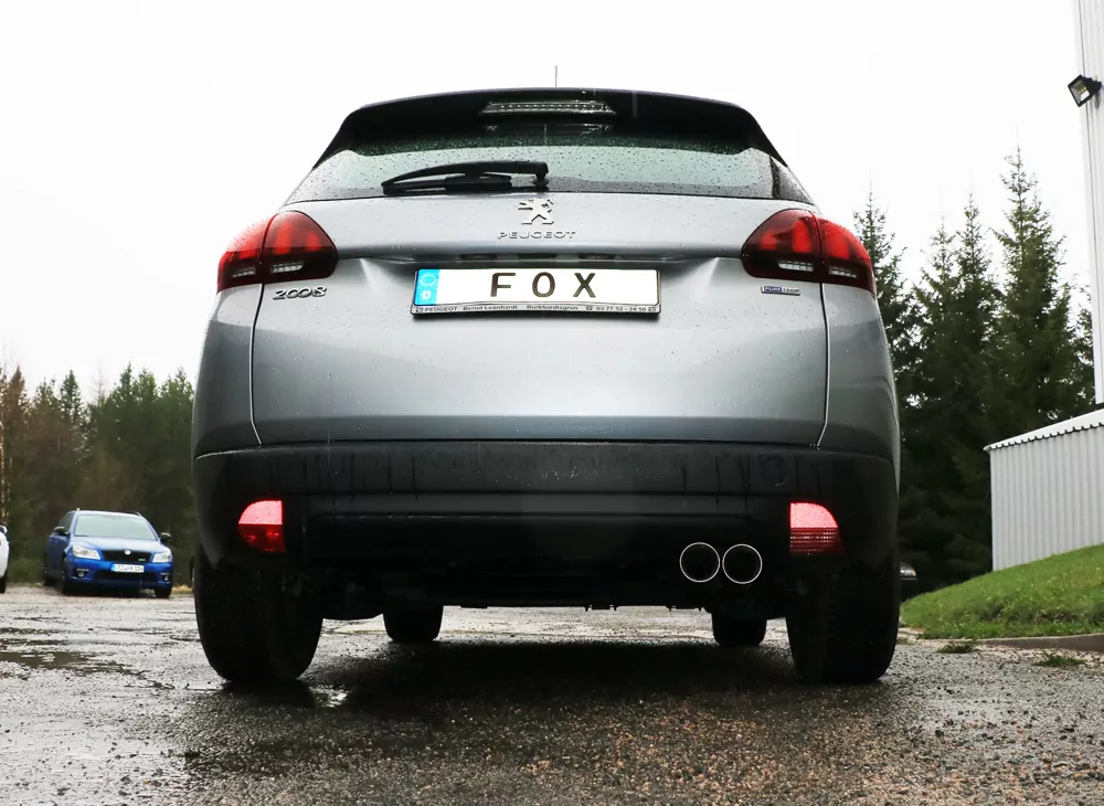 Peugeot 2008  Endschalldämpfer - 2x80 Typ 25