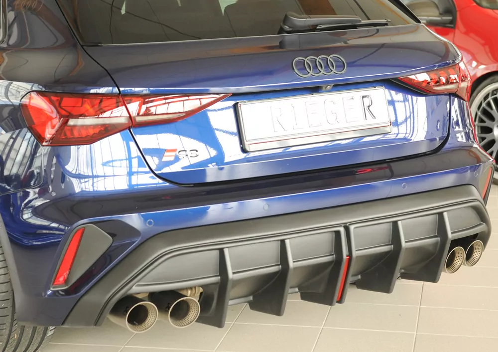 Rieger Heckeinsatz für Audi A3 S3 (GY) 5-tür. (Sportback) 06.24- (ab Facelift)
