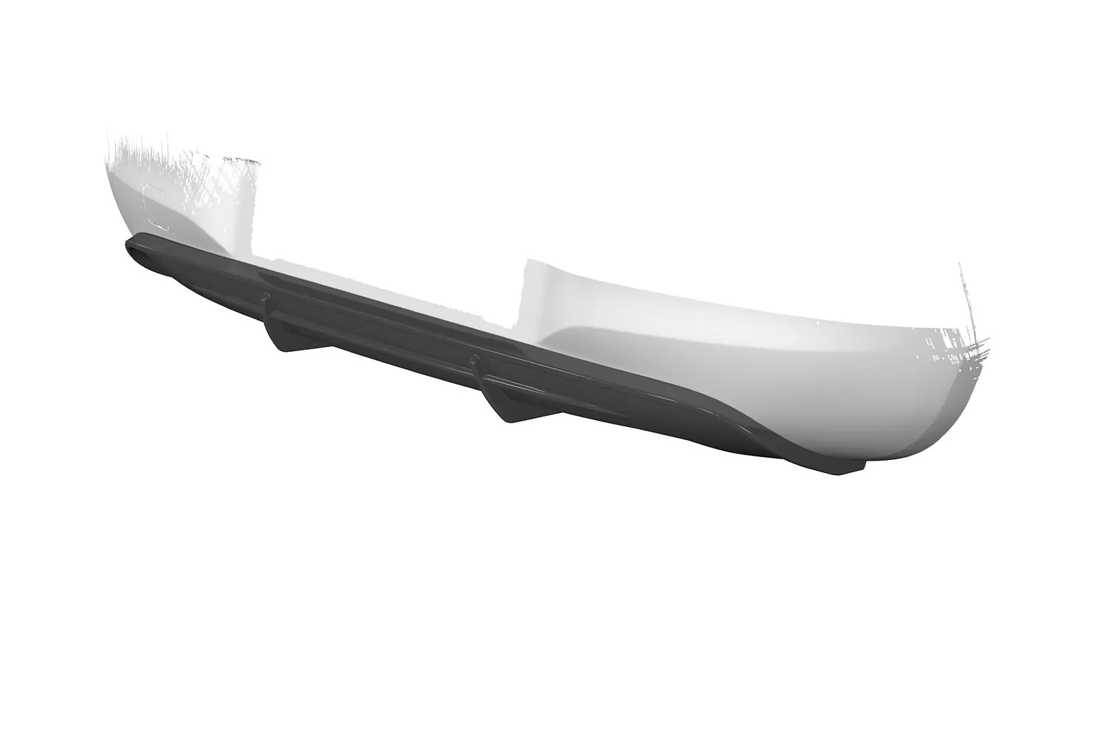 Heckansatz für Opel Corsa E HA274 Strukturiert (schwarz matt)