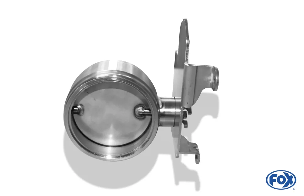 Hyundai i30N Performance - SCHWARZ Endschalldämpfer quer Ausgang rechts/links mit Abgasklappe - 1x114 Typ 25 rechts/links schwarz glänzend emailliert