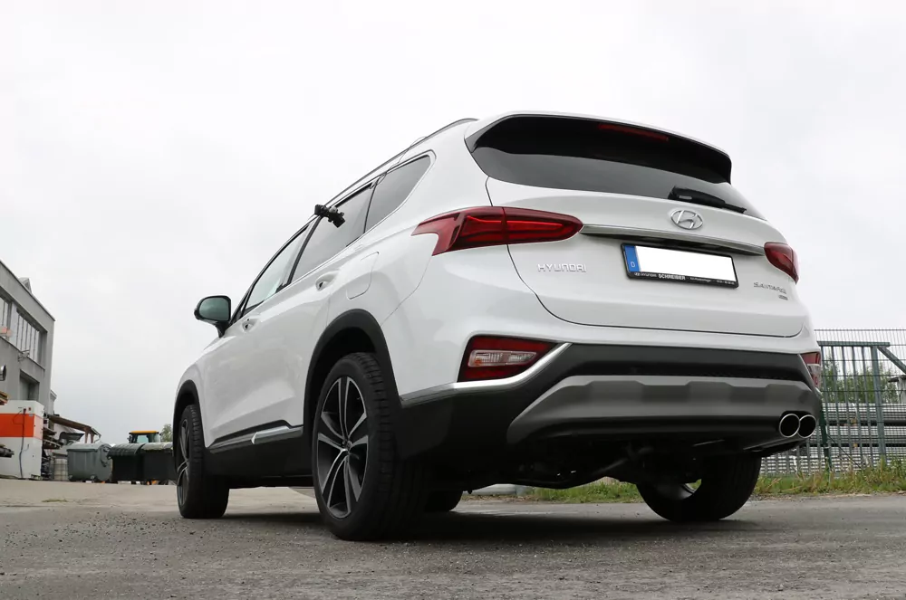 Hyundai Santa Fé 4x4 - TM  Endschalldämpfer - 2x106x71 Typ 32