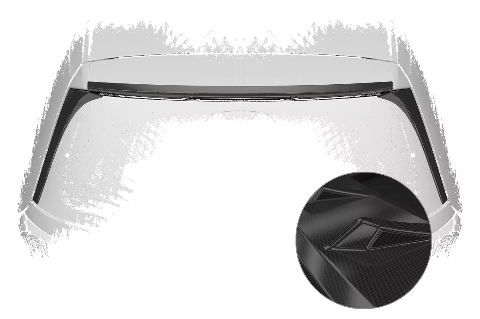 Heckflügel mit ABE für VW Golf 7 Basis HF794-C Carbon Look Hochglanz