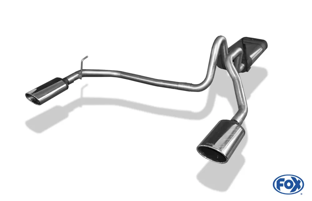 Jeep Cherokee/ Liberty Typ KJ  Endschalldämpfer zweiflutig Ausgang rechts/links - 115x85 Typ 33 rechts/links