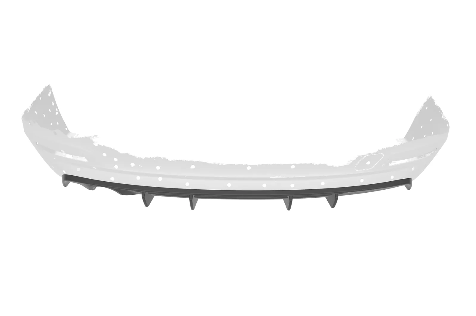 Heckansatz für BMW 3er F30 Limousine HA485 Schwarz Strukturiert