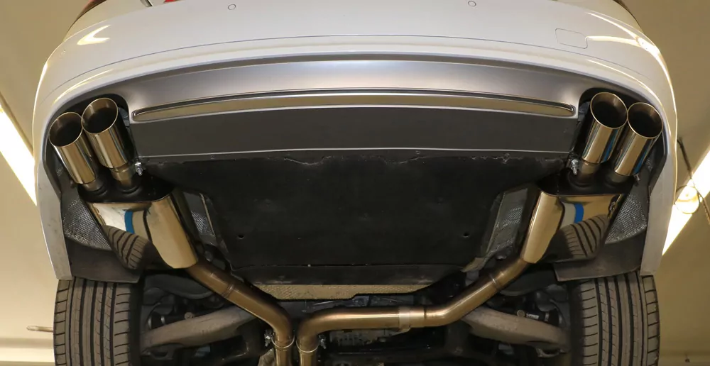 Audi S8 Typ 4H  Endschalldämpfer rechts/links zweiflutig - 2x90 Typ 25 rechts/links