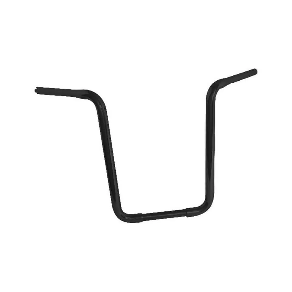 HIGHWAY HAWK Narrow Apehanger 1 Zoll Lenker mit 3 Bohrungen, 860mm breit 430mm hoch, schwarz matt