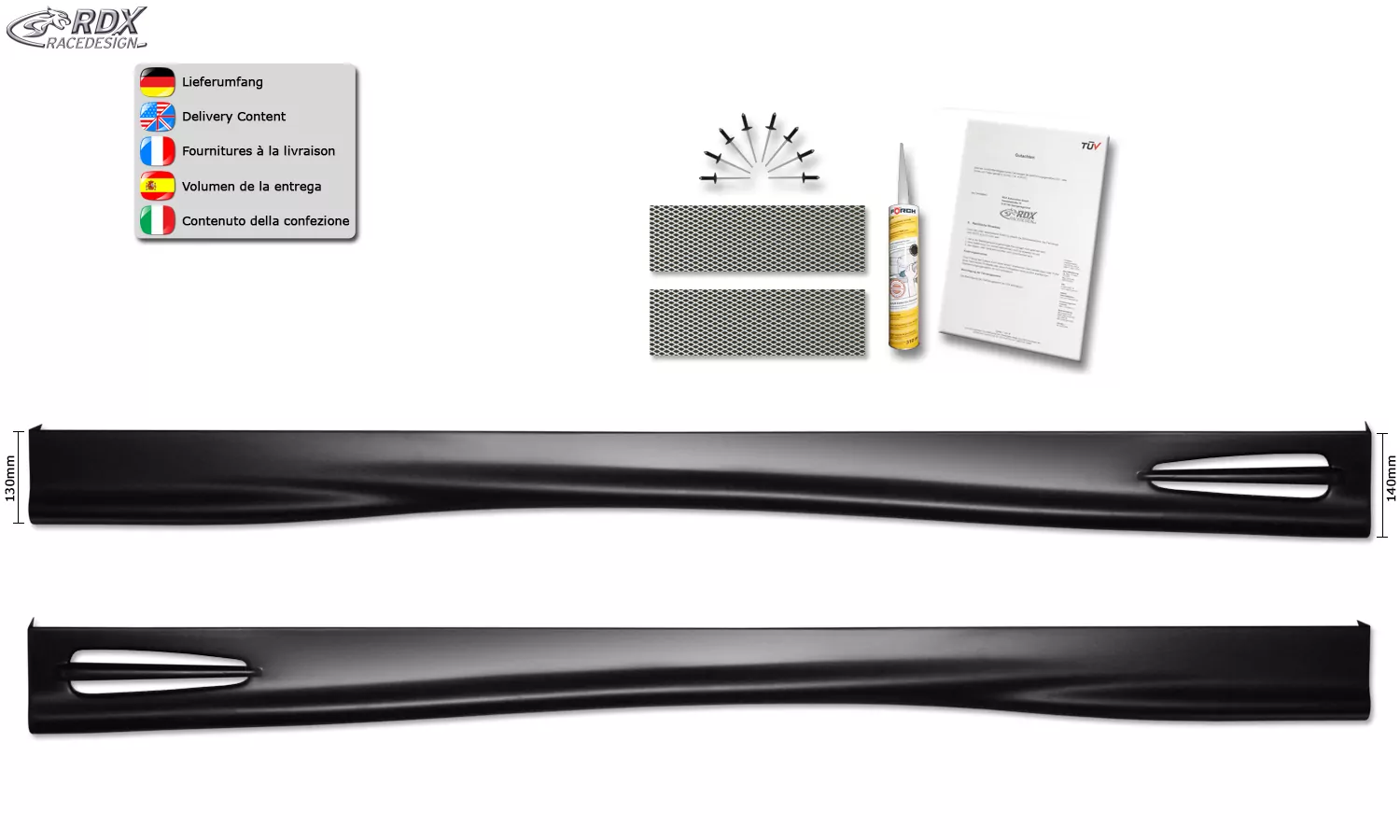 RDX Seitenschweller für CITROEN C3 2002-2009 "GT4"