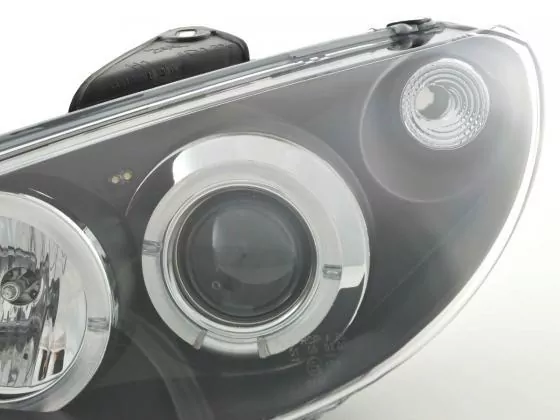 Scheinwerfer Set Peugeot 206 Typ S16 99- Bj. 02-05 schwarz